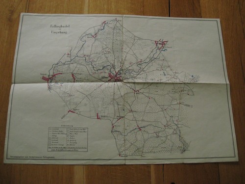 Alte landkarte fallingbostel - ,