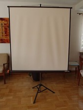 Beamer Stativleinwand Heimkino "Reflecta Perllux", 120 x 130 cm
