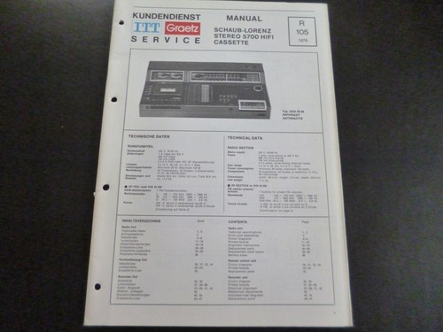 Original service manual - original,