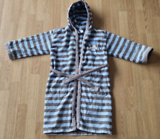 C&A Palomino Jungen KInder Gr.110/116 Bademantel Pirat blau grau Streifen Kapuze