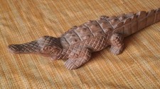 Holzfigur krokodil - holzfigur,,