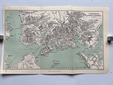 Antiker Straßenplan Stadtplan
