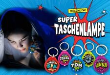 Taschenlampe Anhaenger f. Kinder mit Namen u.Spruch - Schulranzen/Schulmappe