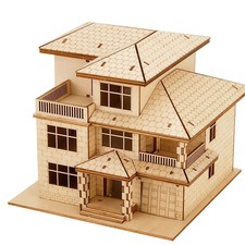 Holzpuzzle villa haus - holzpuzzle,