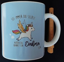 Einhorn Tasse in XL Format Megagross 0,5 l. Keramik Dekorative Kindertasse neu.!