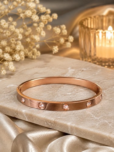 Edelstahl armband roségold - armband,