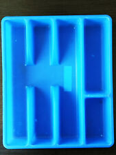 Ikea Besteckkasten blau Kunststoff Besteckaufbewahrung Besteckschublade