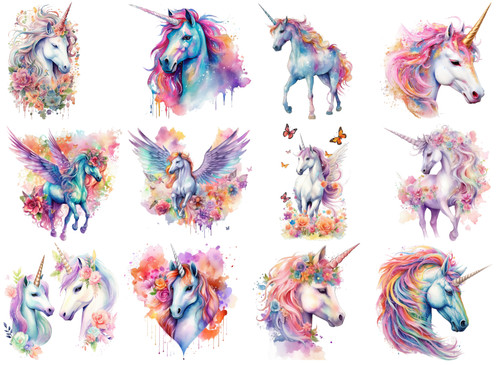Bügelbild bügelmotiv einhorn - bügelmotiv,