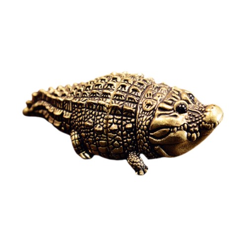 Krokodil figur bronze skulptur - krokodil,