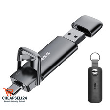 SSK USB C Externe SSD 1TB Dual