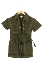 TOPSHOP Damen Jumpsuit Playsuit Gr. 38/M Grün Military Urban Style