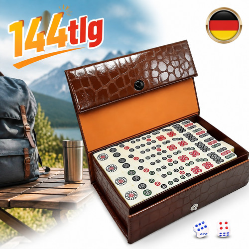 Komplett mahjong set 144 - mahjong-set,