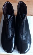 Andrea Puccini Leder-Halbstiefel schwarz Größe 37,5 NEU