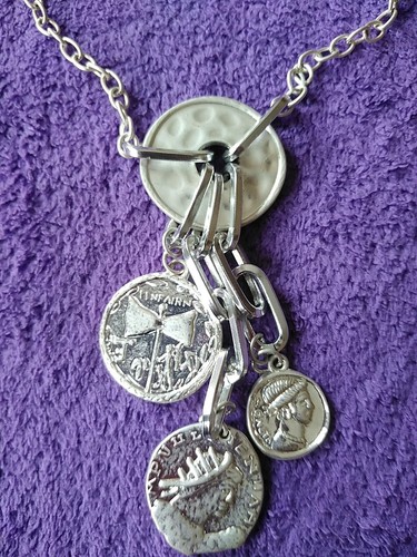 Antik modeschmuck kette - kette, etui
