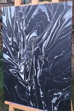 Acrylbild In Pouring Technik