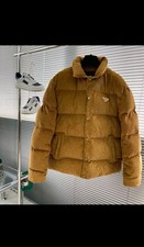 PradaWattierte Jacke aus Baumwoll-Cord Braun