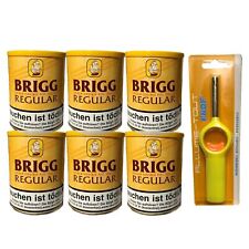Brigg Regular 6x155g Dose - Golden Virginia Pfeifentabak + Stabfeuerzeug