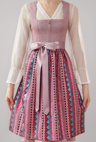 Dirndl damen midi lang rosa - dirndl,