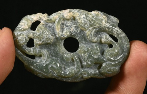 3cm old green - jade, carving