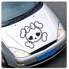 Autoaufkleber Skull Girl Totenkopf Rockabilly Auto Aufkleber Motorhaube L A2036 