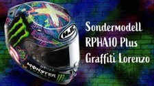 HJC RPHA 10 Plus Jorge Lorenzo “Graffiti” Design Monster Energy Motorrad Helm