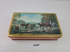 Blechdose Eduscho Kaffee Dose Reiter Jagdmotiv Bremen Deko Sammler #253467