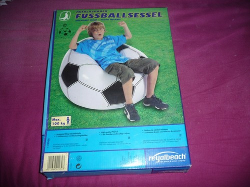 Aufblasbarer fussballsessel - aufblasbarer,