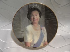 ***PORZELLAN-TELLERCHEN***KÖNIGIN-QUEEN ELIZABETH II.-WINDSOR-MOUNTBATTEN-LONDON