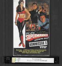 VMP Video   KOMMISSAR X  Die drei Supermänner räumen auf   VHS Rarität