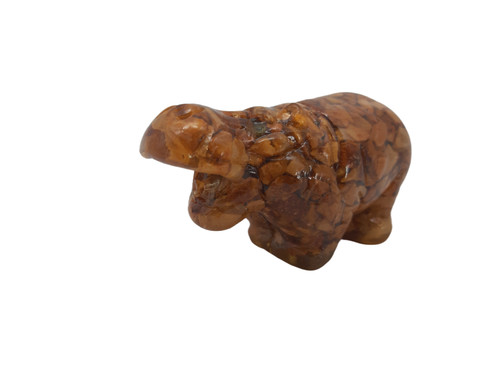 Nilpferd aus marmor und harz - und,