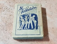 Altes Kartenspiel " 8 Volkslieder Quartett " Otto Noack Leipzig