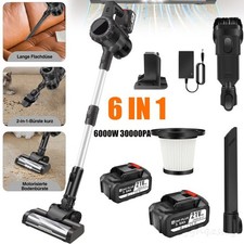 6000W Akku Staubsauger beutellos kabellos Bodensauger Handstaubsauger 6-in-1 NEU