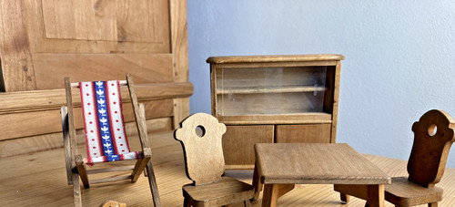 Puppenstube möbel alt antik - puppenstube,