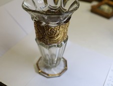 Art Deco Glasvase, wohl VMC Reims, 24,5 cm    VH