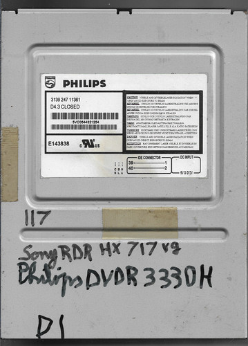 Sony rdr 717 919 philips - sony,