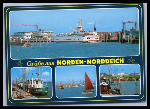 Ansichtskarte nordseebad - ansichtskarte,