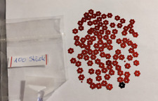 100 Pailletten " Blüten " 5mm * Blumen rot Nähen basteln Karten Styropor Bild