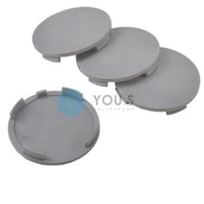 4x Nabenkappen Nabendeckel Gewölbt Grau 64,0  61,0 mm z.B. für ATS RIAL Alutec