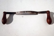 altes Zugmesser Holzarbeiten gebogen Zieheisen Ziehmesser Entrinder 42 cm