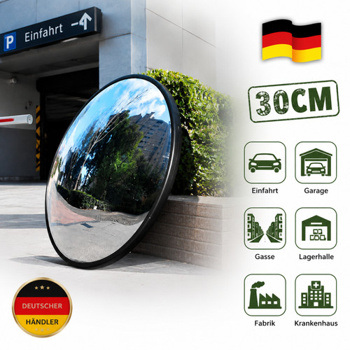 Konvex sicherheitsspiegel 30cm - sicherheitsspiegel,
