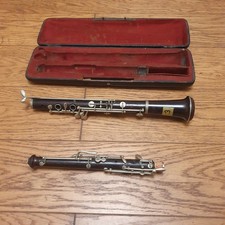 Oboe Antik E. Albert Bruxelles ca. 1900, Länge 54.5 cm - anständiger Zustand