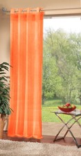 Voile Ösen Schal Gardine Vorhang transparent UNI -20332-