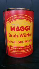 Alte MAGGI Blechdose 600 Brüh-Würfel (Berlin / Singen) Vintage Küchendeko Retro 