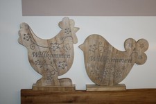 Willkommensfigur aus holz - willkommensfigur,