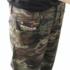 Picaldi New Zicco 473 Gabardine Camouflage Karottenjeans Brave Militär Stretch