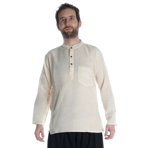 Fischerhemd beige aus