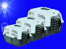 1A Hunde Katze 🐇🐶🐱 TIER TRANSPORTBOX Flugbox Reise Autotransportbox Kennel