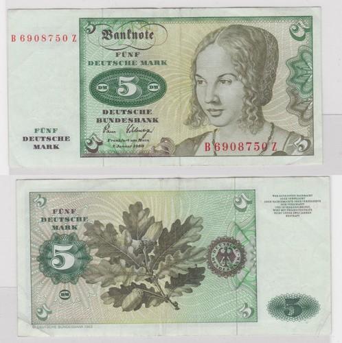 T112617 banknote deutsche - 5,