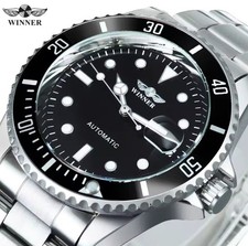 Mechanische Herrenuhr Automatikuhr Herren Edelstahl Armbanduhr Datum