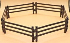 Schleich ★ Zaun Weidezaun Koppelzaun dunkel 6-teilig ★ Reiterhof Pferde Turnier